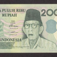 INDONEZIA █ bancnota █ 20000 Rupiah █ 1998 █ P-138a █ UNC █ necirculata