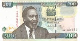 KENYA █ bancnota █ 200 Shillings █ 2008 █ P-49c █ UNC █ necirculata