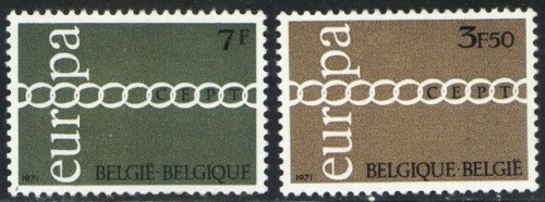 Belgia 1971 - EUROPA CEPT, serie nestampilata, DB8