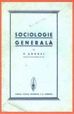 Petre Andrei, Sociologie generala, 1936 foto