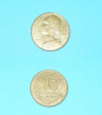 FRANTA - 10 CENTIMES 1989 foto