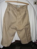 Pantaloni barbatesti vara scurti, Bej, Khaki, Negru, Poliester, Trei-sferturi