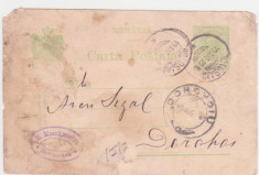 carte postala circulata 1906 foto