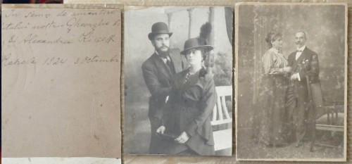 2 foto pe carton , Romani din Rahova , 1924