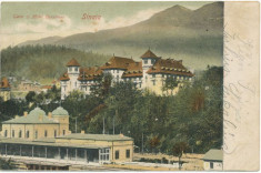 CFL 1906 ilustrata Sinaia - Hotel Caraiman si gara foto