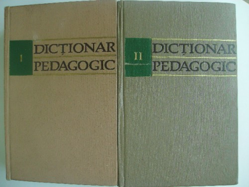 Dictionar pedagogic, 1963, vol. I-II