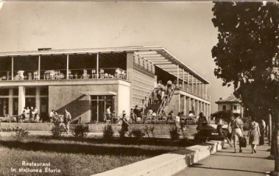R3791 RPR Eforie, restaurantul, circulat 1961 foto