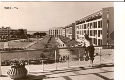 R3794 RPR Eforie, Vile, circulat 1959, timbru dezlipit foto