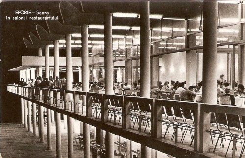 R3812 RPR Eforie, Salonul noului restaurant, circulat 1960