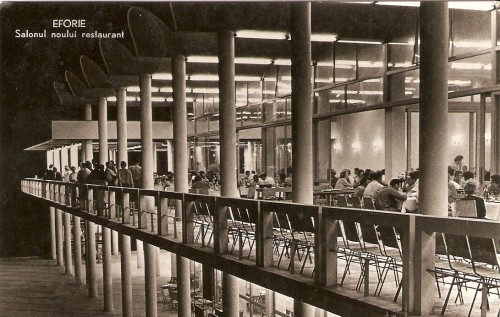 R3813 RPR Eforie, Salonul noului restaurant, circulat 1960