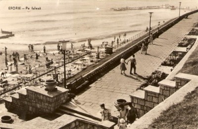 R3818 RPR Eforie, Pe faleza, circulat 1964 foto