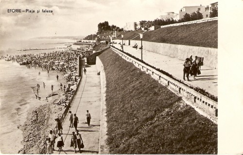 R3823 RPR Eforie, Plaja si faleza, circulat 1960