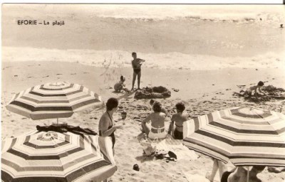 R3825 RPR Eforie, Plaja, circulat 1962 foto