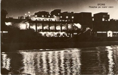 R3850 RPR Eforie, Noptea pe malul marii, circulat 1960 foto