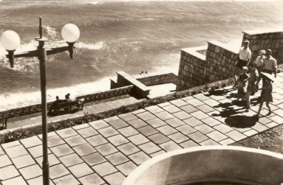 R3854 RPR Eforie, Pe faleza, circulat 1959 foto