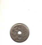 bnk mnd Belgia 5 centimes 1925
