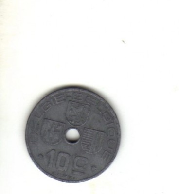 bnk mnd Belgia 10 centimes 1942 foto