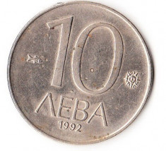 BULGARIA 10 LEVA 1992 foto