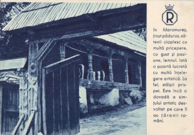 P49 Port Popular Poarta din Maramures necirculat foto