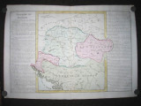* Harta CLOUET - Royaume de Hongrie - 1785 - autentica
