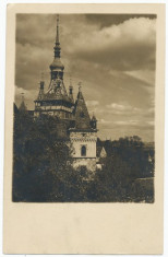 Romania Ardeal 1930 ilustrata foto Sighisoara Mures Turnul Orelor foto