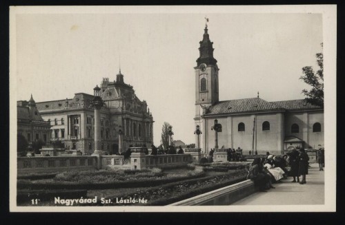 Oradea , 1944 , necirculata , centrul , animatie