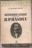 E.Dvoicenco / Inceputurile literare ale lui B.P.Hasdeu (1936)
