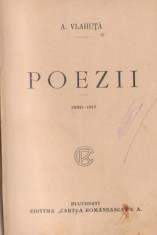 A.Vlahuta / POEZII 1880-1917 (editie interbelica) foto