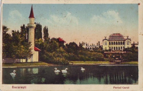 B527 Bucuresti Parcul Carol circulat 1930