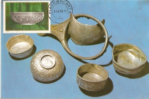 M98 Ilustrata maxima VASE ROMANE DIN ARGINT secolele II-III M98 Ilustrata maxima VASE ROMANE DIN ARGINT secolele II-III