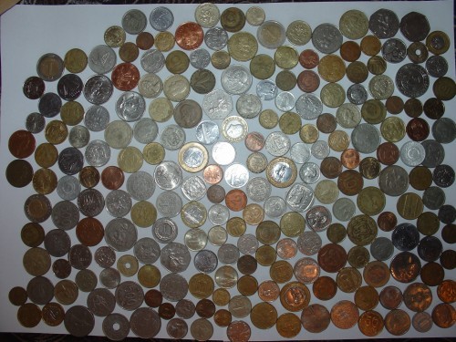 Colectie numismatica, monede, bancnote, romanesti, straine foto mare Colectie numismatica, monede, bancnote, romanesti, straine foto mare
