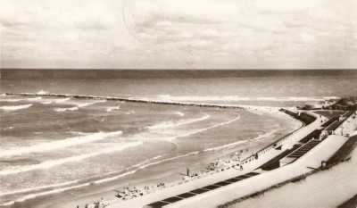 R3970 EFORIE SUD Plaja si faleza CIRCULAT 1965 foto