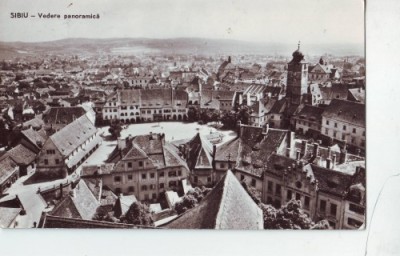 R-5172 Sibiu Vedere Panoramica Circulata foto