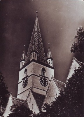 R-5234 Sibiu Biserica Evanghelica Necirculata foto
