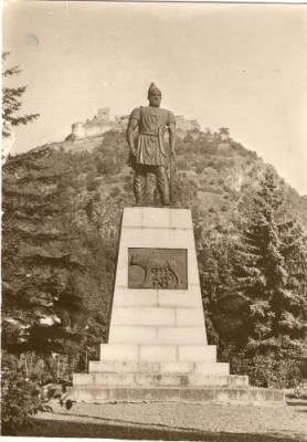 R3767 DEVA Statuia lui Decebal CIRCULAT 1958 foto