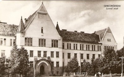 R4130 GHEORGHIENI Liceul mixt CIRCULAT 1962 foto