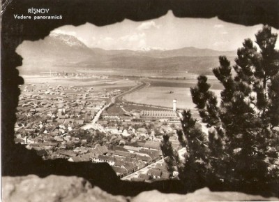 R5085 RASNOV Vedere panoramica CIRCULAT 1962 foto