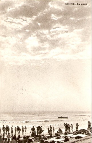 R3909 RPR Eforie, la plaja, circulat 1961 R3909 RPR Eforie, la plaja, circulat 1961