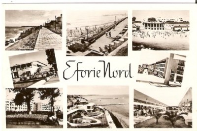 R3917 RPR Eforie Nord, vederi multiple, circulat 1965 foto