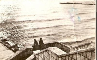 RL3943 RPR Eforie Nord, pe malul marii, circulat 1963 foto