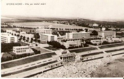RL3947 RPR Eforie Nord, vile pe malul marii, circulat1963 foto