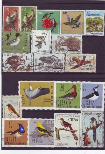 F1 Lot timbre straine Tematica Pasari F1 Lot timbre straine Tematica Pasari