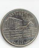 25 Cents 2001,KENTUCKY ( D )