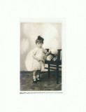 L FOTO 54 Fetita in studio de epoca -Foto-Imperial Bucuresti