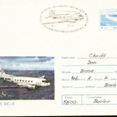 AA Aerofilatelie avion Douglas DC-3 ziua aviatiei 19.06.1983
