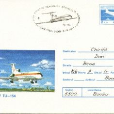 AA Aerofilatelie avion TU-154 ziua aviatiei 19.06.1983