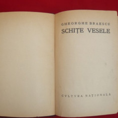 GH. BRAESCU - SCHITE VESELE - ed.1924- prima editie