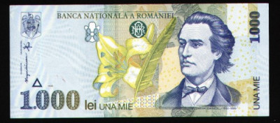 Eminescu, bacnota 1000 lei, 1998 foto