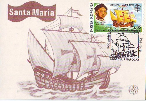 M279 ILUSTRATA MAXIMA Corabia Santa Maria CIRCULAT 1992 M279 ILUSTRATA MAXIMA Corabia Santa Maria CIRCULAT 1992