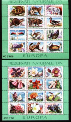 Flora si fauna protejata in Europa, blocuri dantelata,1987 foto
